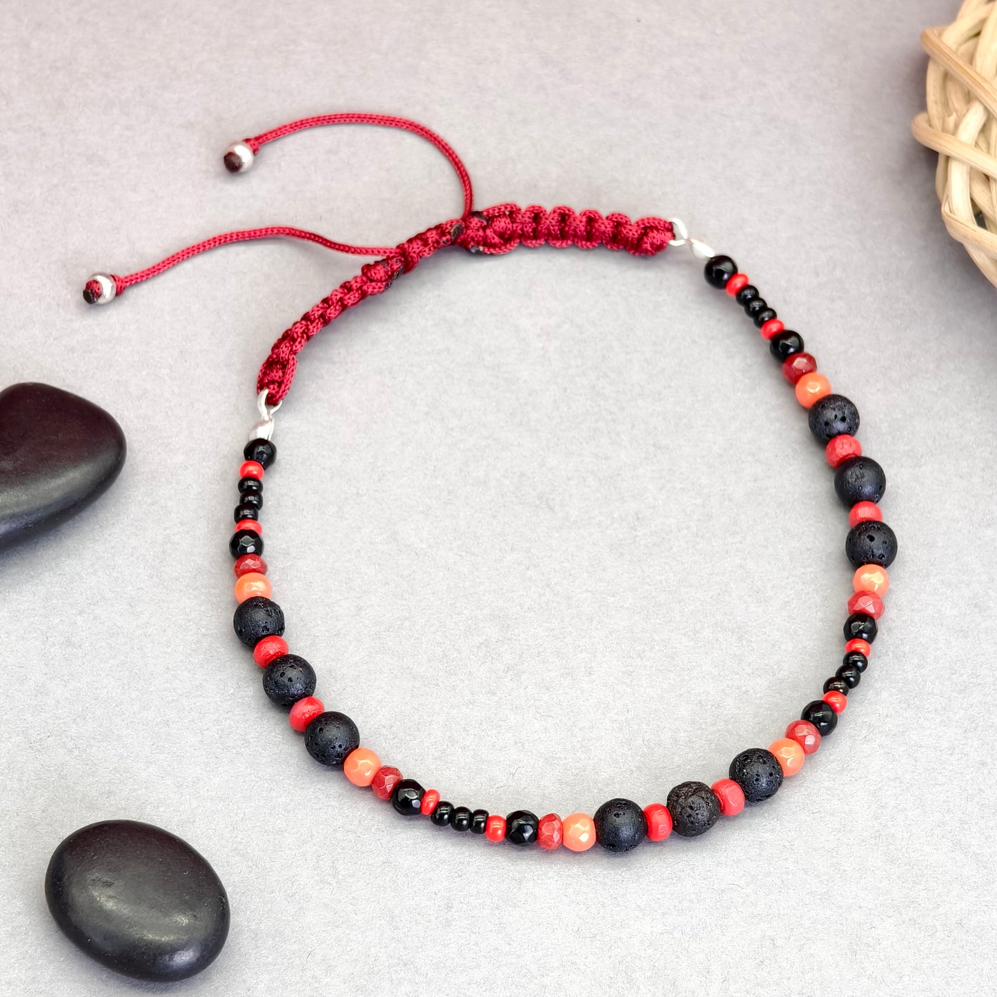 Crimson Drift Anklet