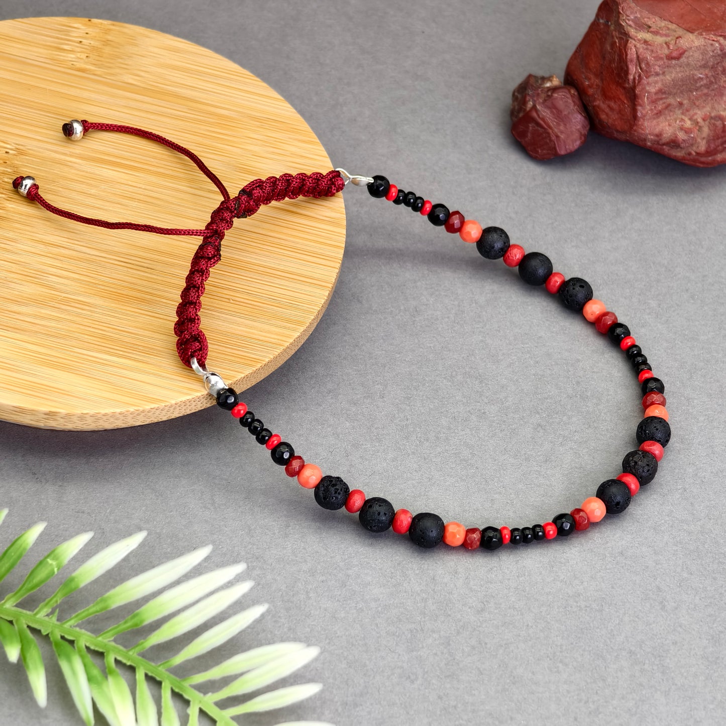 Crimson Drift Anklet
