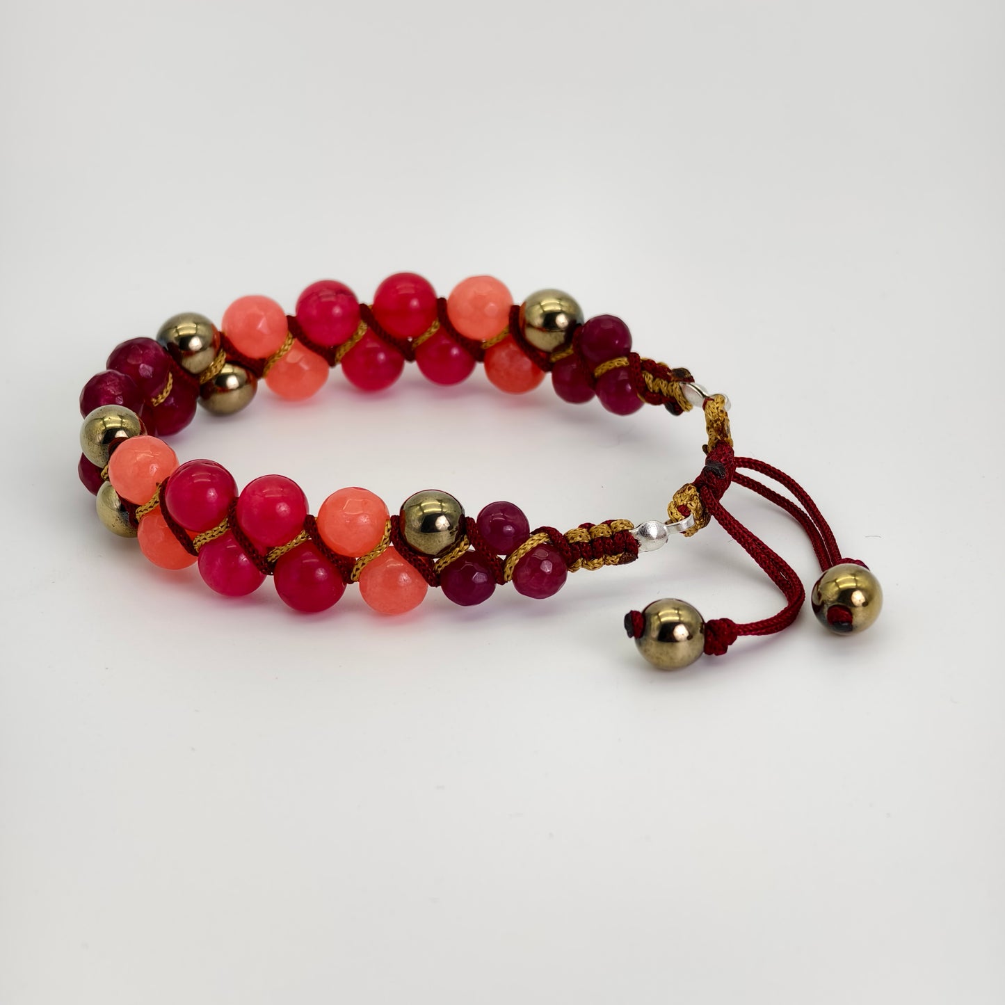 The Dragonfire Ruby Macramé Bracelet