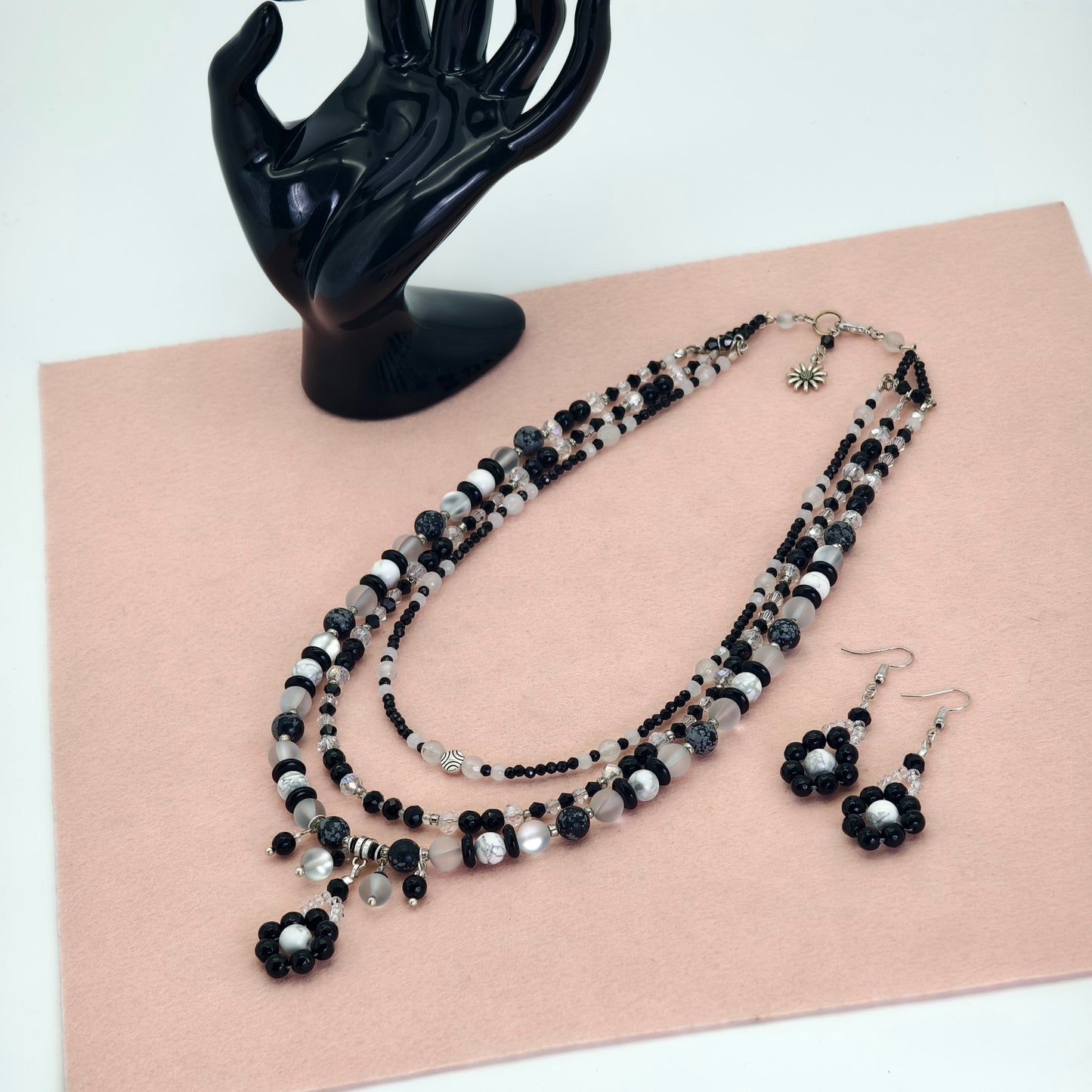 Midnight Blossom Necklace Set