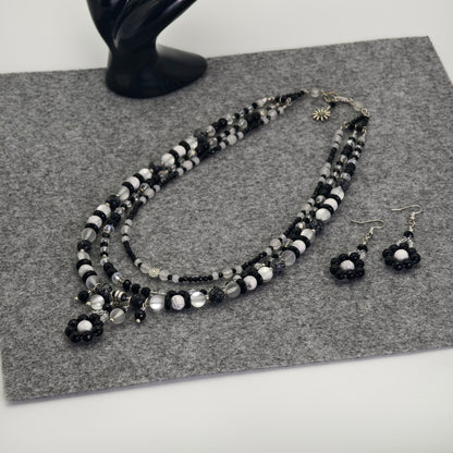 Midnight Blossom Necklace Set