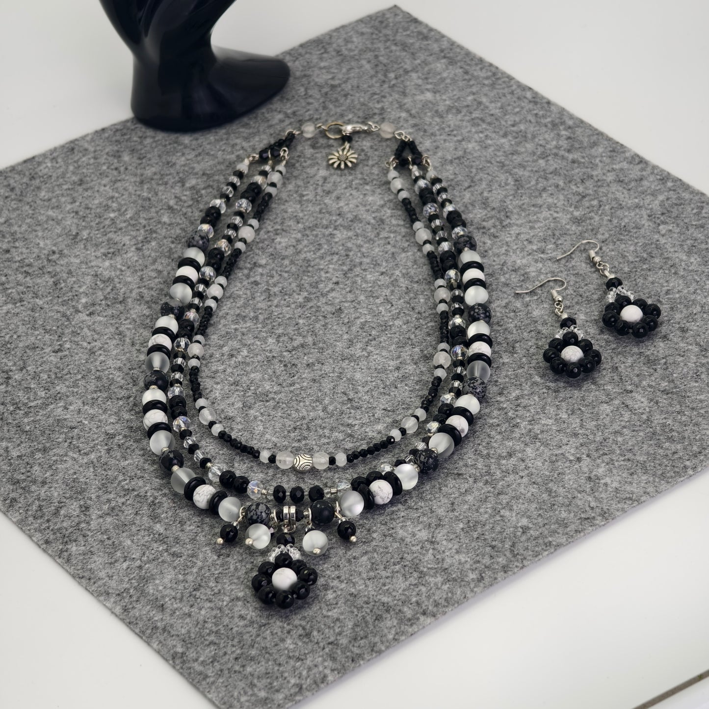 Midnight Blossom Necklace Set