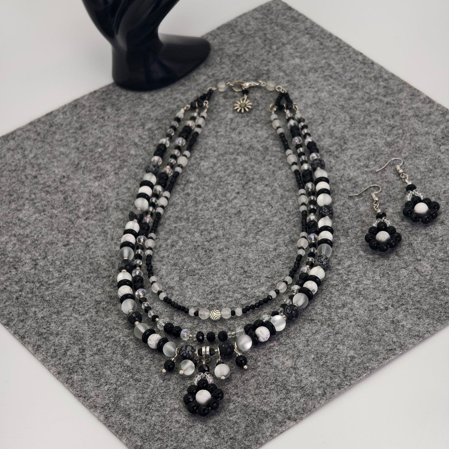 Midnight Blossom Necklace Set