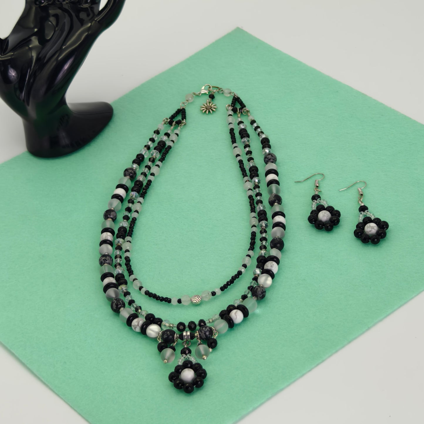 Midnight Blossom Necklace Set