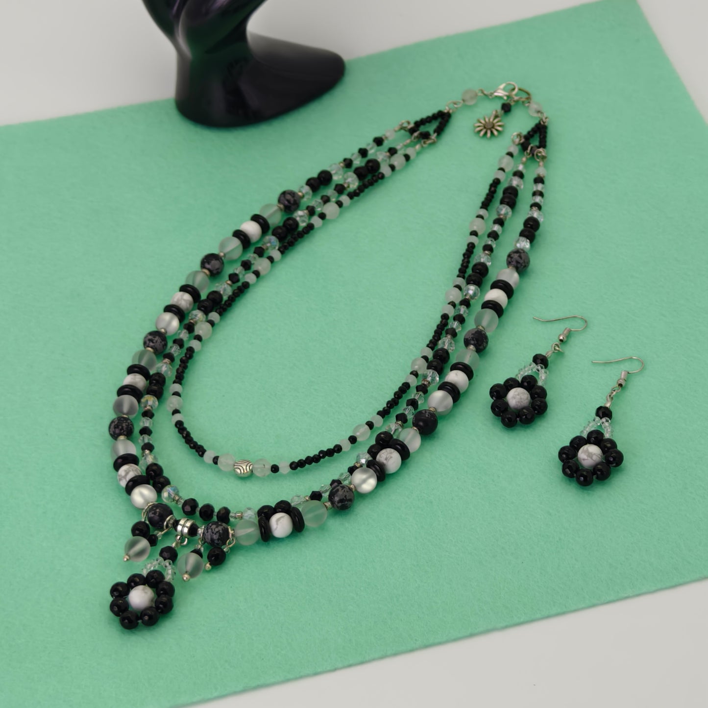 Midnight Blossom Necklace Set