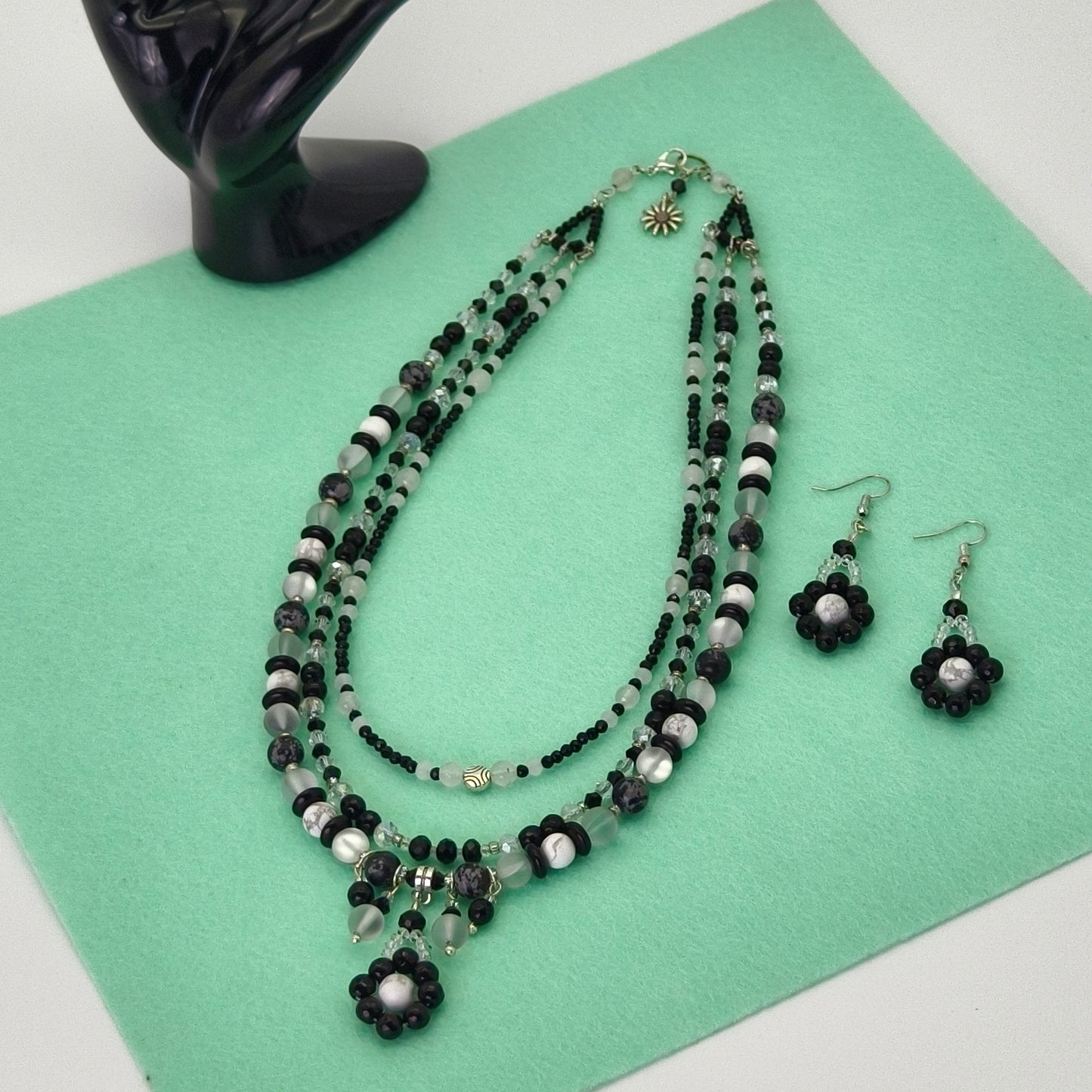 Midnight Blossom Necklace Set