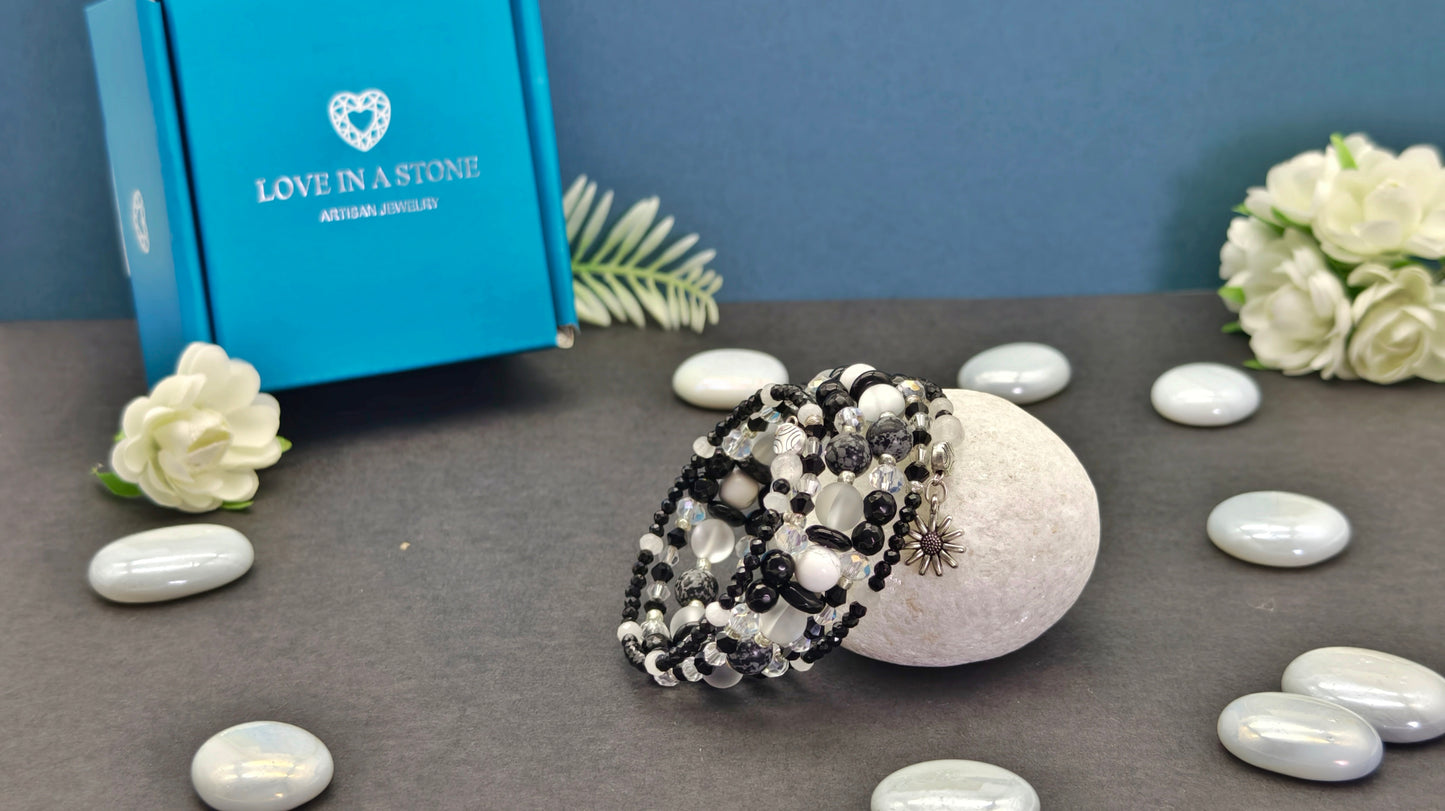 Midnight Blossom Necklace Set