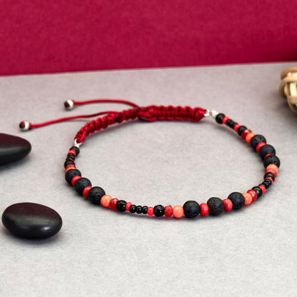 Crimson Drift Anklet