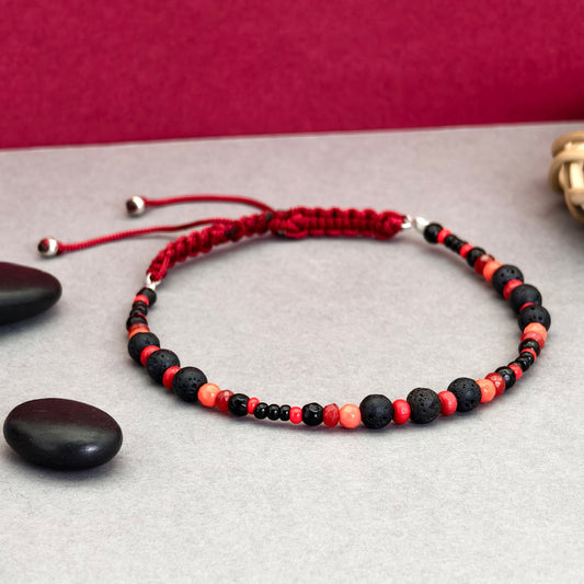 Crimson Drift Anklet