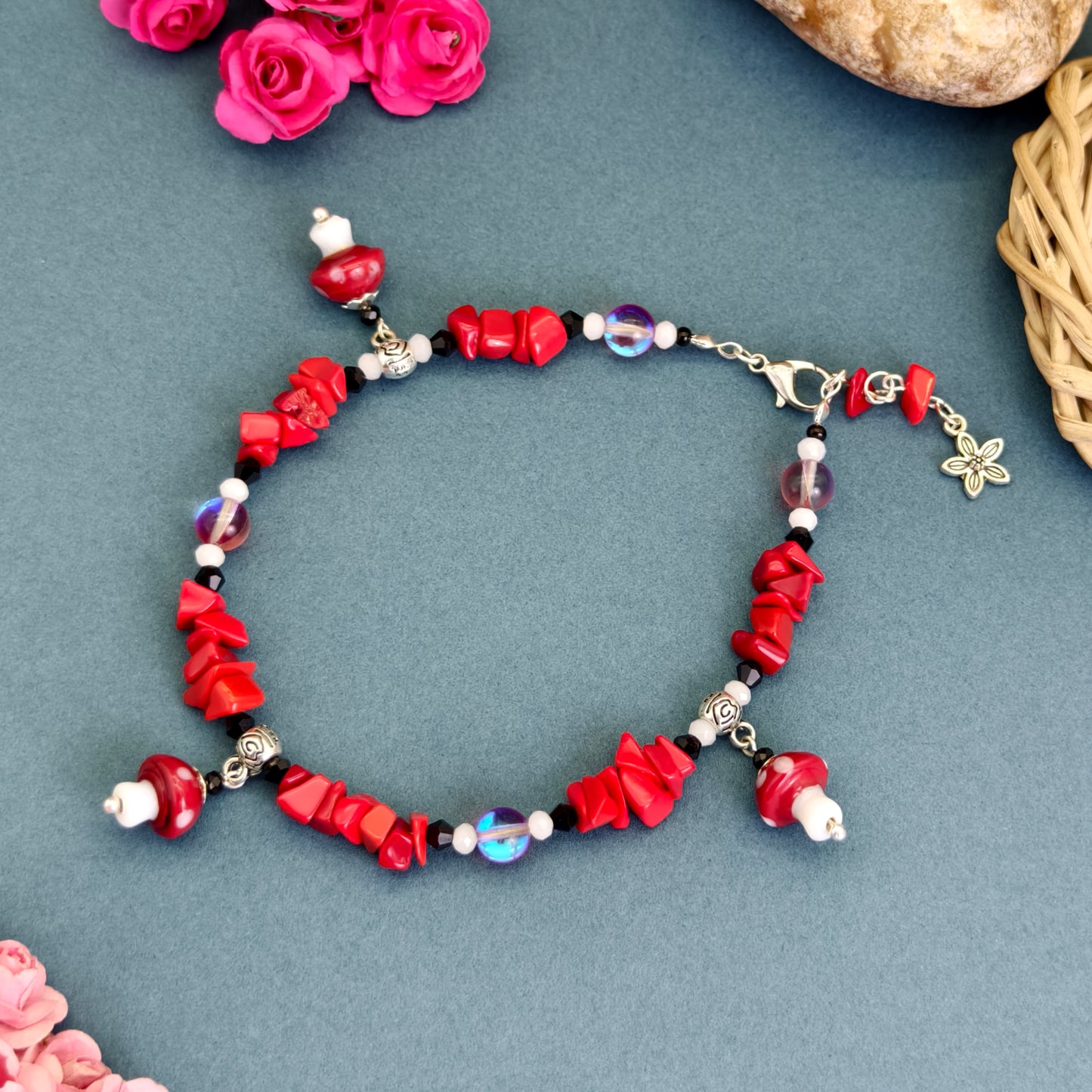 Merry Mushroom Anklet