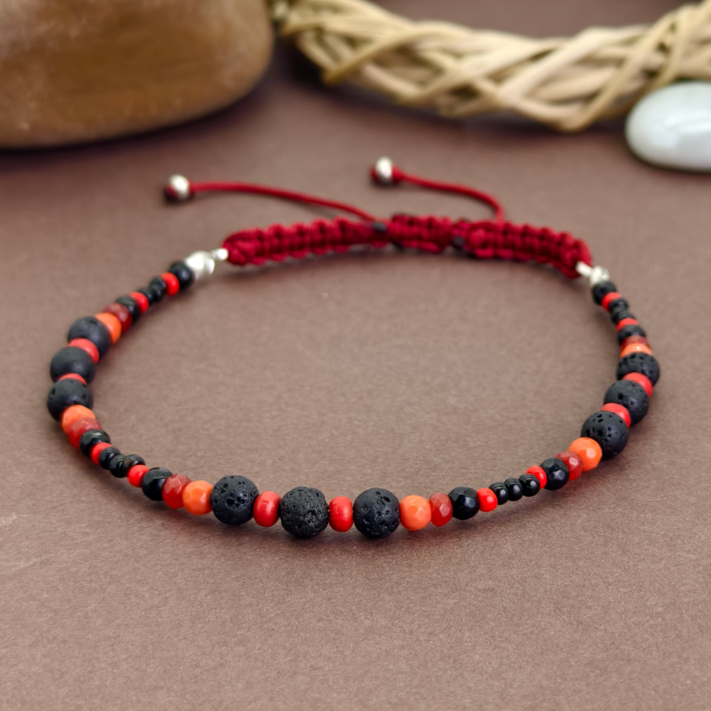 Crimson Drift Anklet