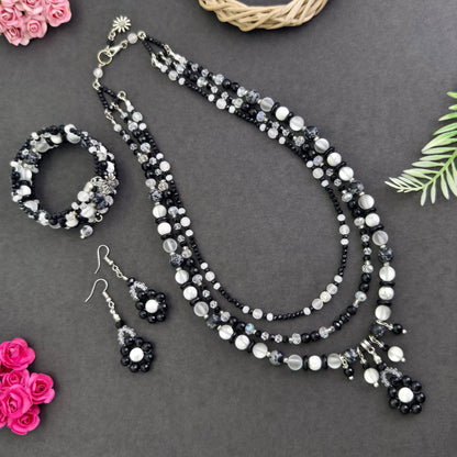 Midnight Blossom Necklace Set