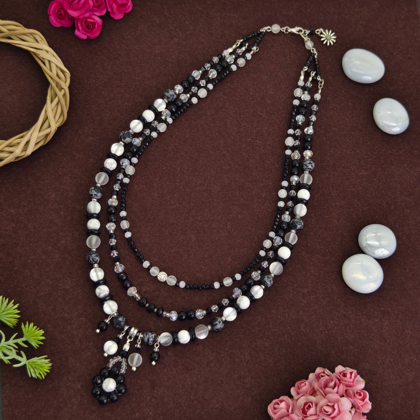 Midnight Blossom Necklace Set