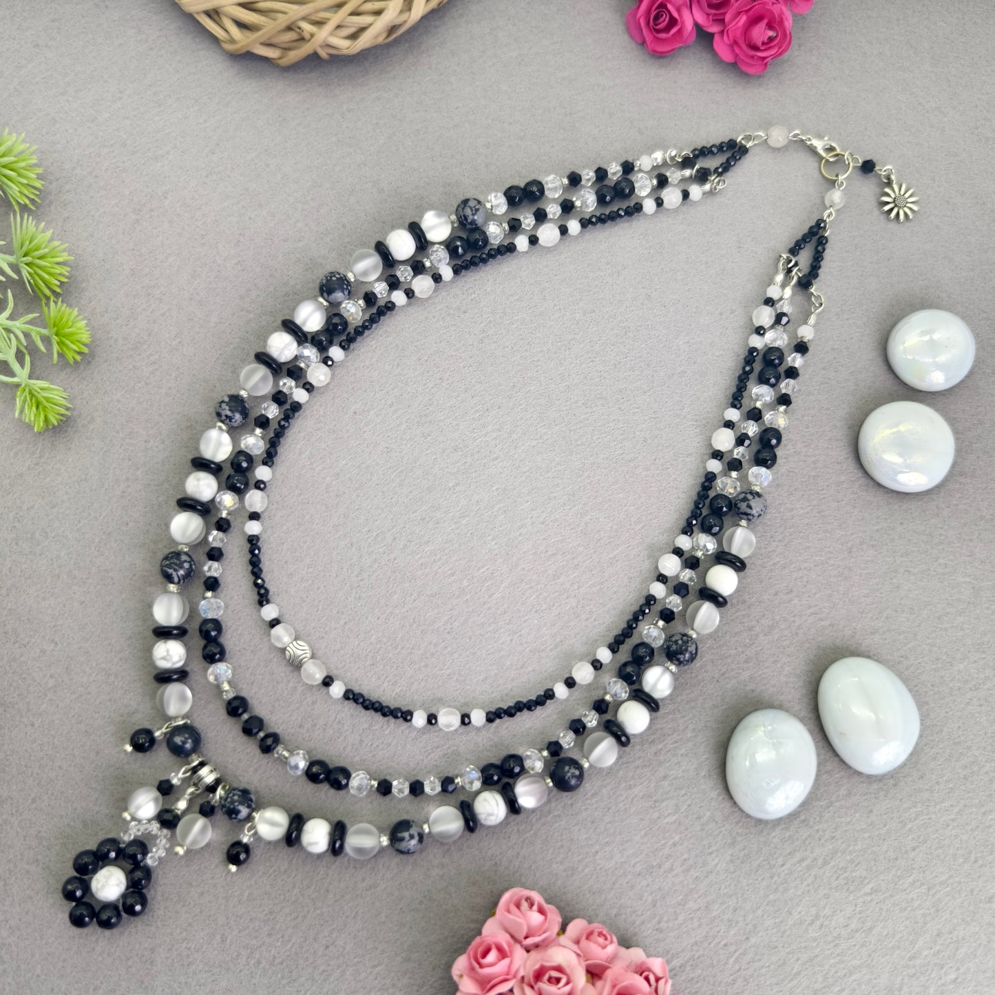 Midnight Blossom Necklace Set
