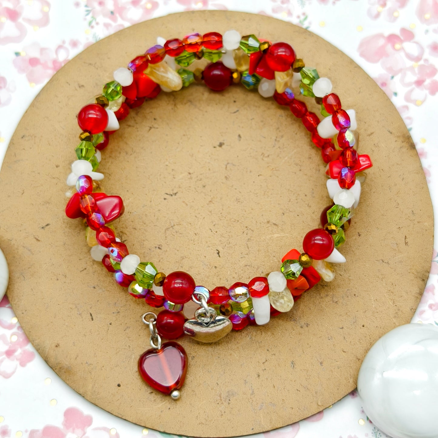 Twin Hearts Bangle & Earring Set