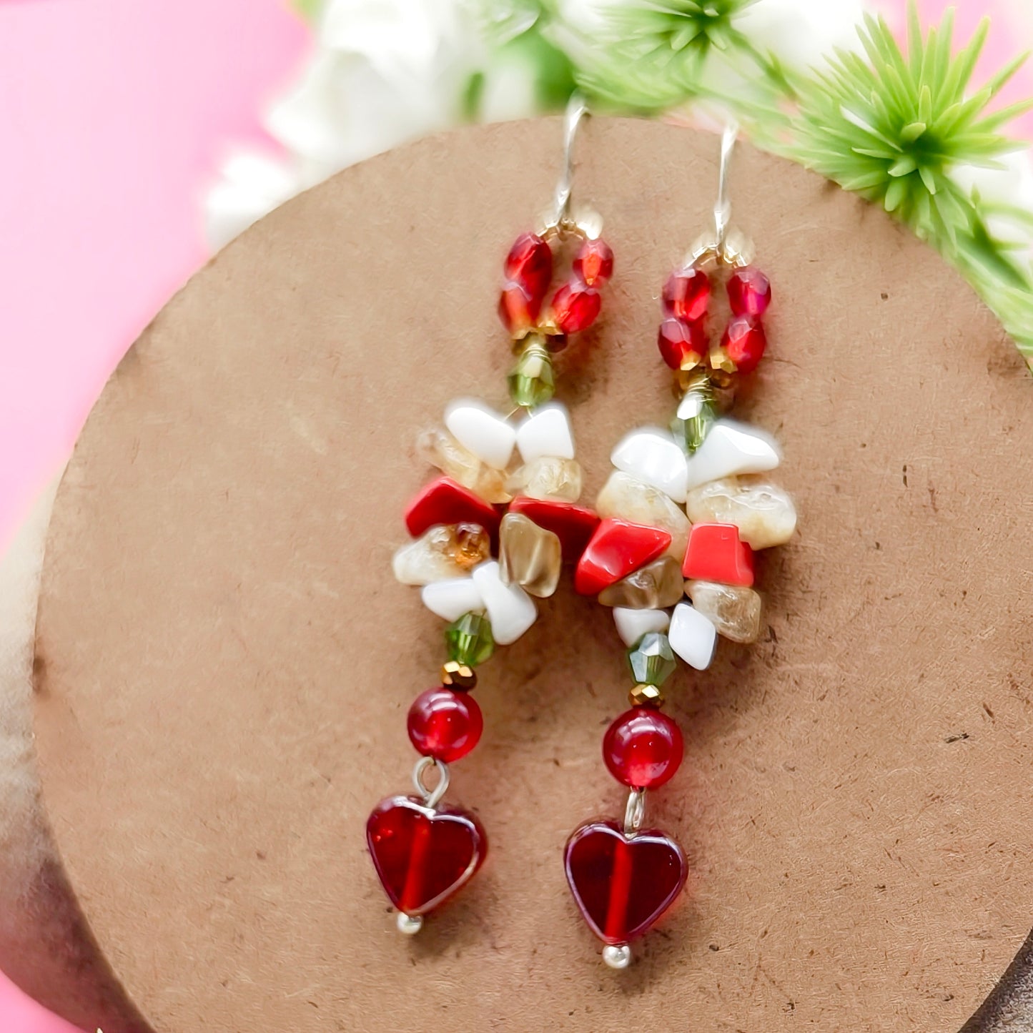 Twin Hearts Bangle & Earring Set