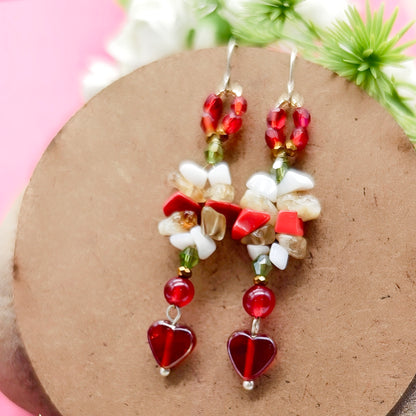 Twin Hearts Bangle & Earring Set