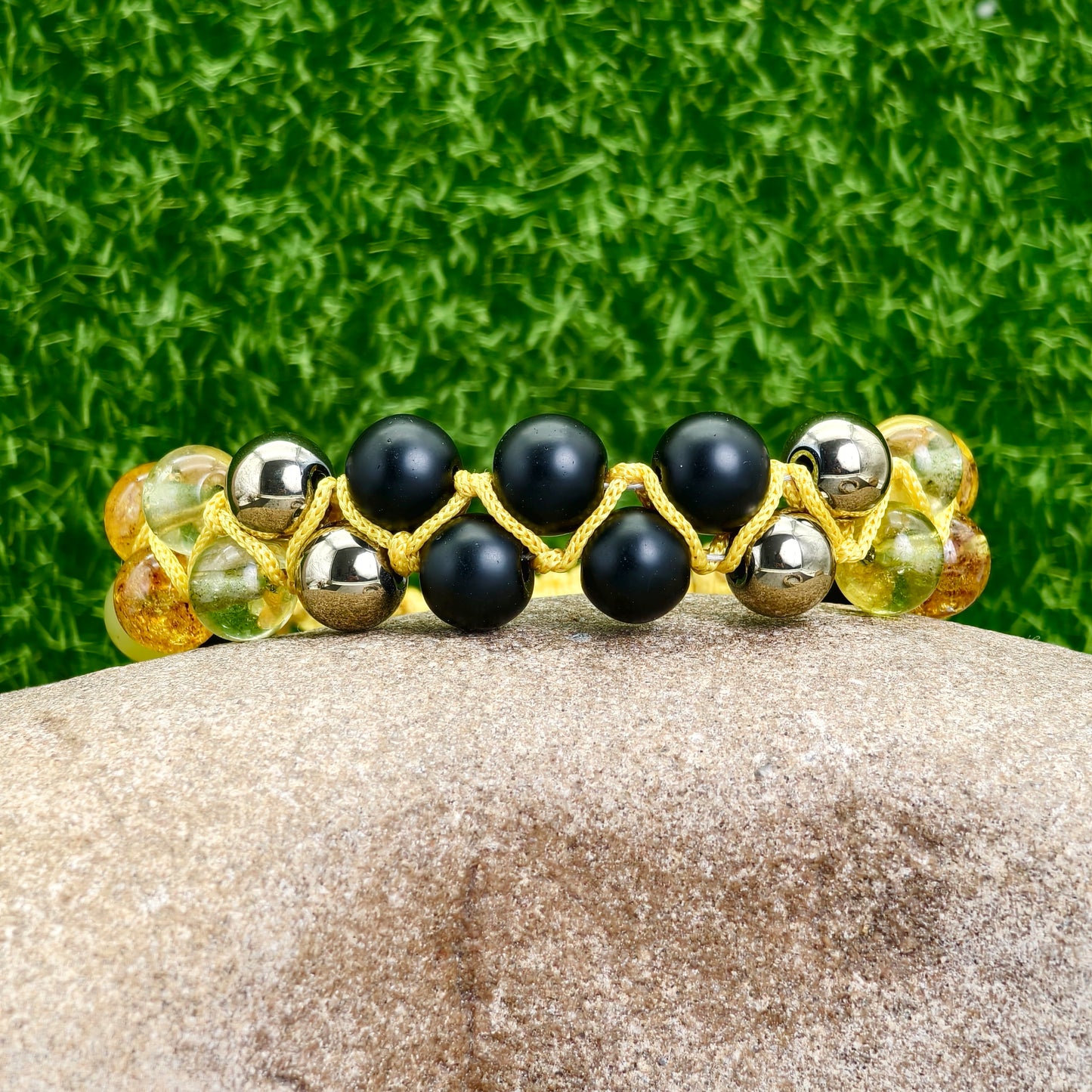 The Solar Eclipse Macramé Bracelet