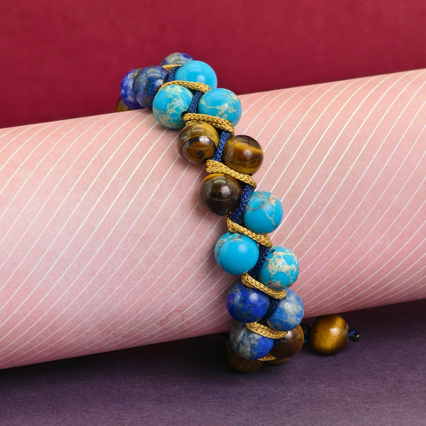 Titan's Valor Macramé Bracelet