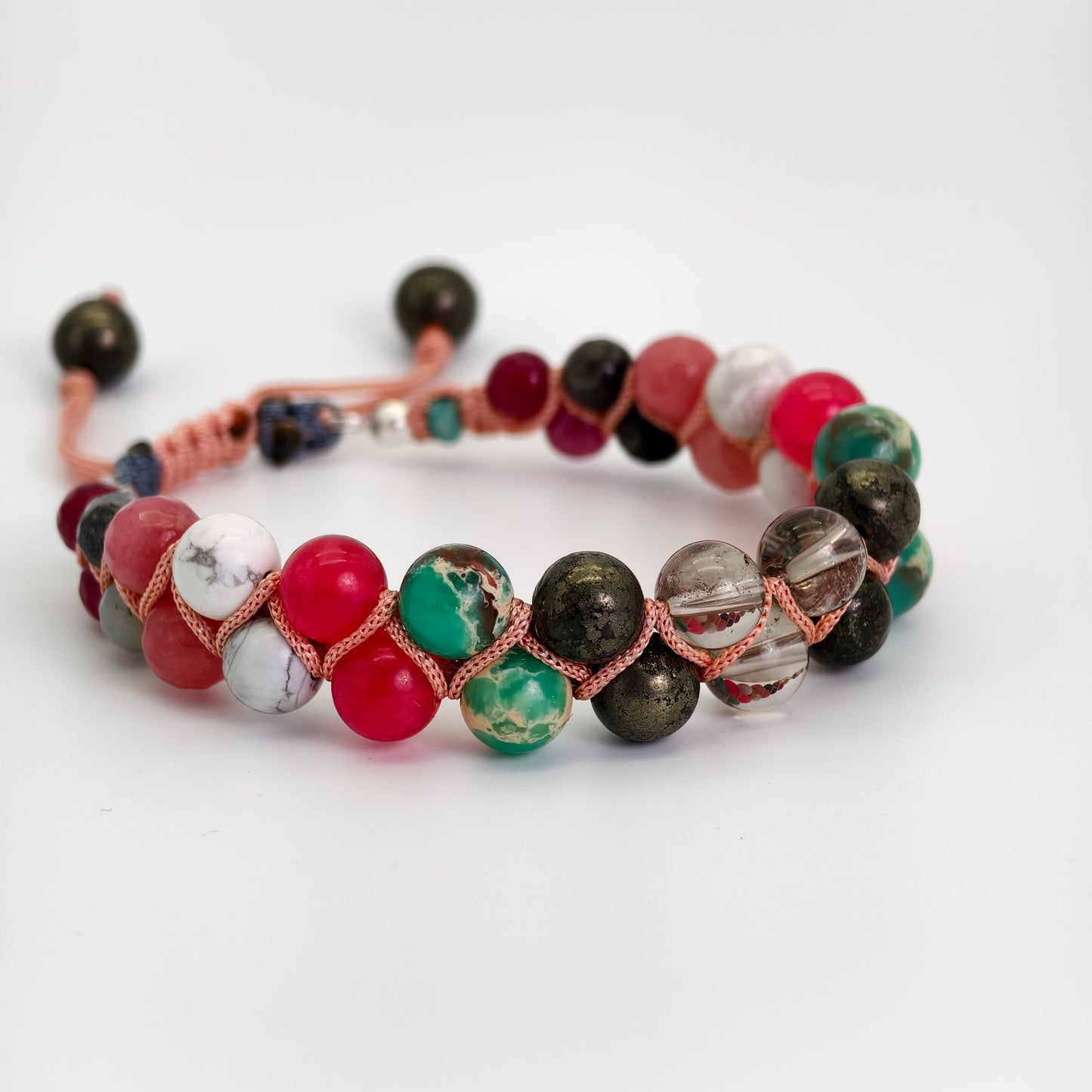 The Gemstone Gauntlet Macramé Bracelet