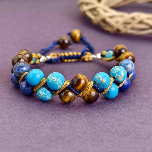 Titan's Valor Macramé Bracelet